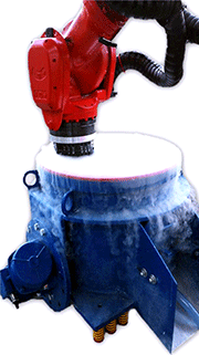 图2：通过添加干冰冷却介质