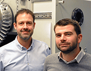 SONATS国际销售经理Cédric PILARD (左)和冶金工程师兼实验室主任Renaud FRAPPIER (右)