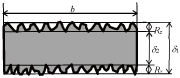图3：用于计算弯曲应力的试样厚度示意图
